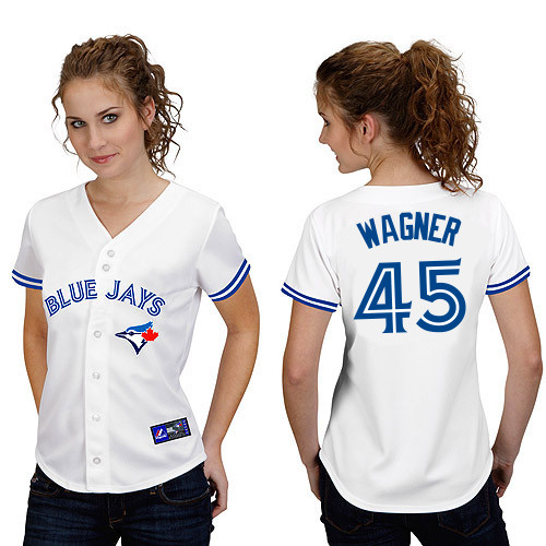 Neil Wagner #45 mlb Jersey-Toronto Blue Jays Women's Authentic Home White Cool Base Baseball Jersey